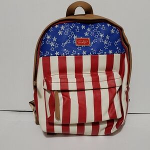 Betsey Johnson Red, White, and Blue Star Backpack